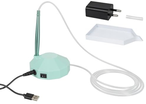 Ideen mit Herz Diamond E-Painter | Neuer, innovativer Diamond Painting Stift mit integrierter Vakuum-Pumpe | saugt Diamond Painting Steine bis ca. Ø 0,5 cm an | inkl. USB-Kabel und weiteres Zubehör