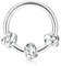 BodyBonita Septum Piercing 16G – 316L Edelstahl Nasenpiercing Nasenring Reifen für Damen Herren Helix Conch Piercings Tragus Daith Knorpel Piercing Silber 10 mm Eternal Knot
