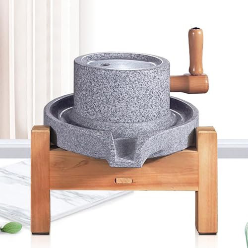 Getreidemühle, natürlicher Granit, manuelle Getreidemühle zum Mahlen von Mehl, Reis, Gewürzen und Kaffeebohnen