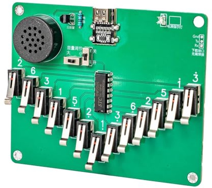 Knoruley Elektronische Kalimba Daumenklavier 17 Tasten Pentatonische Skala Instrumente für Kinder, Erwachsene und Musikliebhaber