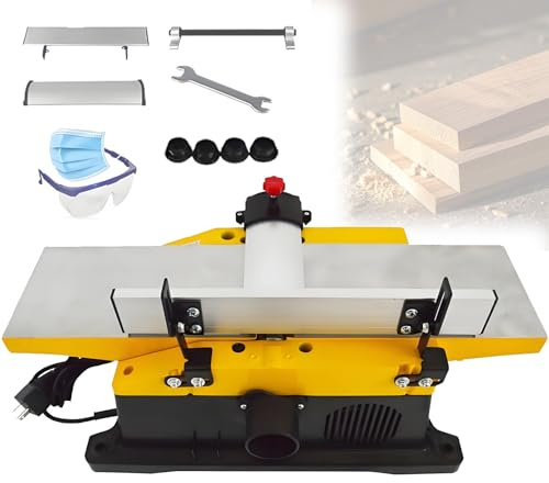 Pnpaea Pialla da Banco A Spessore,Pialla in Legno da Banco Elettrico,1800 W 12000 Giri/Min,per Lavorazione del Legno da Planer