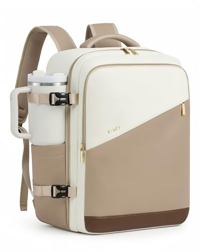 COOLIFE Handgepäck Rucksack EasyJet 45x36x20,Reiserucksack für Damen Herren | 32L Flugzeug Handgepäck für Lufthansa Eurowings, Rucksack mit Separate Laptopfach,Versteckte Gesäßtasche,Kurztrip Stadtbummel