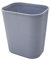 HELGUEFER - Papelera Rectangular gris Largo 280 mm Ancho 230 mm Alto 340 mm