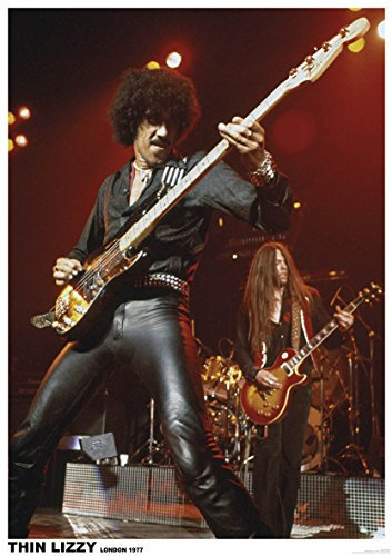 Thin Lizzy Poster Phil Lynott Scott Gorham London 1977