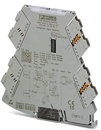 PHOENIX CONTACT MINI MCR-2-UNI-UI-2UI Universell-Konfigurierbarer 4-Wege-Signalverdoppler mit Steckbarer Anschlusstechnik, Standardkonfiguration
