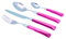 Rivadossi Giada Rosa - Set di Posate per 6 Persone, 24 Pezzi - 100% Made in Italy, Artigianalità e Design - Acciaio Inox 18/10