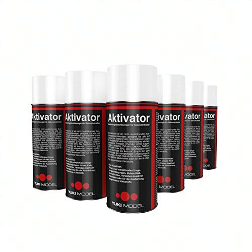 Everglue Aktivator Spray Aushärtungsbeschleuniger für Sekundenkleber 200ml Aerosol Sprühdose ist geeignet für alle Schnellkleber auf Basis von Cyanacrylat, sorgt für blitzschnelles Aushärten