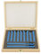 Hartmetall Drehstahl, 11 Stück Wendeplatten Drehmeißel Drehen Drehmaschine Cutter Tool Set mit Holzkoffer, 12 x 12mm