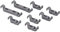 Ex-Pro Dishwasher Lower Rack Flip Tynes Plastic Bearing Clips Kit 611472 for Bosch