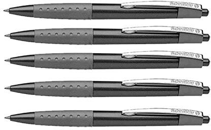 Schneider Loox Druck-Kugelschreiber (5x schwarz)