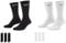 Nike 6 X Socken 2 X 3er Pack SX7664 SX4508 B, Farbe:3 X Schwarz 3 X Weiß, Größe:S = 34-38