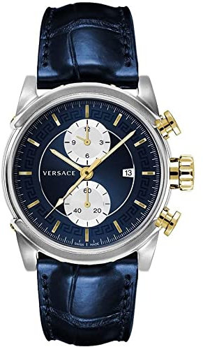 Versace Herren Armbanduhr Chrono URBAN 44 D/BLU S/BLU SS V296 VEV4002 19