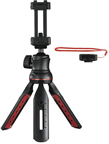Hama Trípode de Mesa Solid II 21B con Disparador Remoto Bluetooth BRS2