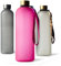 MAMEIDO Gourde 1,5l - Bouteille d'eau Design Plastique avec Marqueur de Temps de Motivation, sans BPA, étanche (Glow Couture, 1500ml)