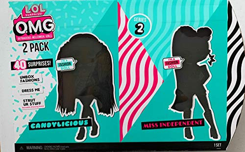 L.O.L. O.M.G Surprise Fashion Dolls- Candylicious & Miss Independent
