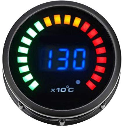 Abgastemperatur EGT-Messgerät Pyrometer-Kit 12V 20LEDs, Temperatur-Temperaturanzeige Messgerät