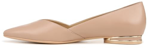Naturalizer Womens Havana Pointed Toe Slip On Dress Ballet Flat,Crème Brulee Beige Leather,7.5M