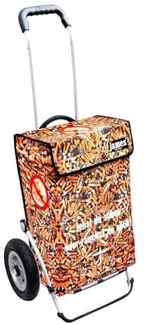 James® Einkaufstrolley „Zigi“, 100 Designs, 6 Fahrgestell-Varianten, Gewebeplane, moderner Shopping Lifestyle, bunter Einkaufswagen, Cooler Hackenporsche, original Made in Vienna