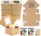YIYICO Cupcake Box Kraftpapier Box Pralinenschachtel Leer Keksschachtel mit Sichtfenster 45Stk Tortenschachtel 10x10x6cm für Backkekse Kuchen Süßigkeiten Hochzeitsfeier Gefälligkeiten (45)