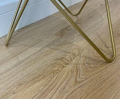 vgoltd Self Adhesive Floor Tiles Vinyl Floor Stickers Wood Effect Planks for Bathroom Kitchen Living Room & Any Other Surface(5m² 35 Tiles_Ash)