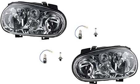Johns, passend für VW Golf Scheinwerfer IV 1J1 1997-2003 Satz Set mit H7/H1/H3 li+re.