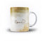 iCaseDesigner Personalised Agate Watercolour Marble Name with Heart 11oz Ceramic Mug - 17. Golden Foil