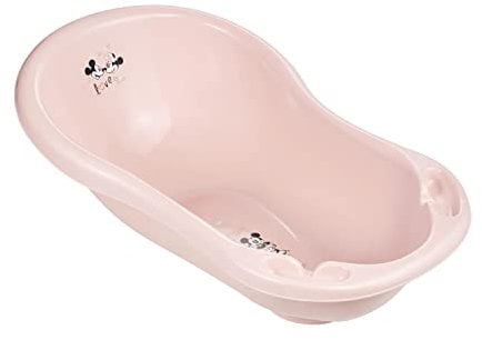 keeeper Bañera infantil ergonómica con desagüe Minnie, De 0 a 12 meses aprox, 84 cm, Maria, Rosa Nordic