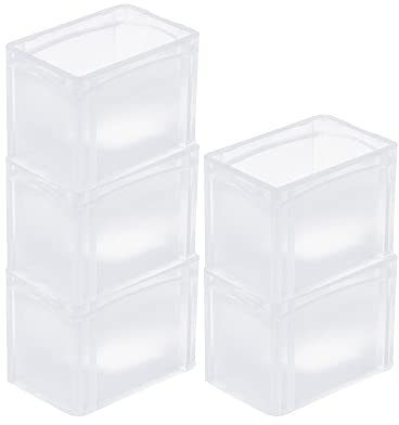 PROREGAL SuperSparSet 5x Transparenter Eurobehälter BasicLine mit geschlossenem Griff | HxBxT 22x20x30cm | 9,4 Liter | Eurobox, Transportbox, Transportbehälter, Stapelbehälter