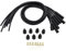 SHLPDFM 8mm Zündkabel Zündungskabel Zündspule Zündleitungen für 6-Zylinder Oldtimer （1m Schwarz）
