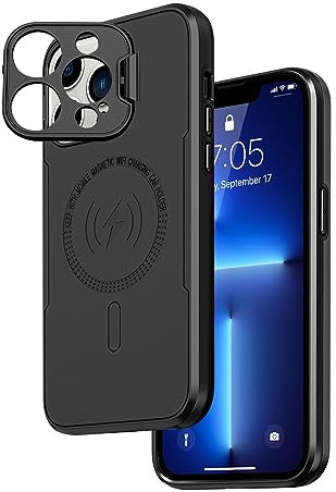 Pepmune for iPhone 13 Pro Case with Stand, Compatible with MagSafe, Military Grade Shockproof Heavy Duty Protective Case, Black