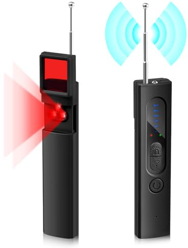 Moocuca Hidden Camera Detector, Versteckte Kameradetektoren, Wireless Wanzen Detektor, Wanzenfinder Suchgerät, Anti Spy GPS Tracker Detector, RF-Signal-Detektor für Office Hotel