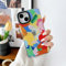 ZTOFERA Compatible with iPhone 15 Case for Girls Women, Cute Bright Graffiti Art Pattern Silicone Protective Phone Case Clear Bumper Shockproof Cover for iPhone 15, Graffiti