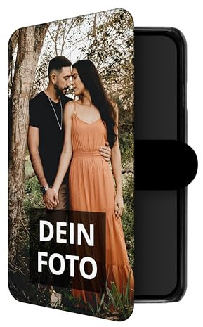 PhotoFancy® – Samsung Galaxy A14 5G Hülle mit Foto Personalisieren – Handyhülle selbst gestalten (Flipcase)