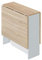 HOGAR24 ES Mesa Cocina con alas abatibles, Extensible de 31 a 140 cm, Color Roble Canadian y Blanco artik