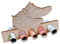 Geldgeschenk Verpackung - originelles Holz Geldgeschenk - Geschenkidee für Männer und Frauen zum Geburtstag (Sneaker)