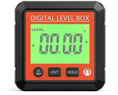 Magnetischer digitaler Wasserwaagen- und Winkelsucher / Neigungsmesser / Schrägmessgeräte mit Hintergrundbeleuchtung, Mehrzweck-Messwerkzeug, digitaler Winkelsucher, LED-Anzeige, digitales