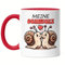 Hey!Print Meine Schnecke Küssende Schnecken Tasse Rot Freund Freundin Romantische Liebe