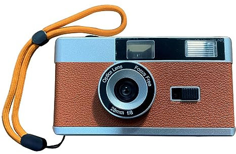 ZAYIUKI Appareil Photo argentique,Appareil Photo argentique 35 mm,Appareil Photo de Style rétro,sans Mise au Point,réutilisable,Flash intégré,Facile à Utiliser pour Les Amateurs de Photographie