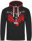 Herren Kapuzenpullover Odins Rabe mit Thors Hammer Wikinger Motiv wotansknoten
