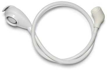 Croydex Push-Fit Mono Freeway Spray, Adjustable Flow, Two Function, White