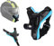 Support Casque Moto pour Action Cameras | Fixation Universelle pour Caméras Compatibles GoPro, DJI, Insta360 | Sangle Antidérapante avec Réglage Flexible