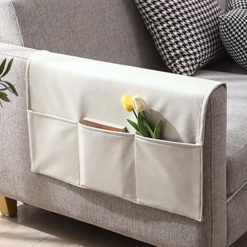 Organizer per bracciolo del divano, poltrona, borsa portaoggetti da appendere, impermeabile, organizer per bracciolo del divano, organizer per tablet, telefono, occhiali, libri, riviste, TV,