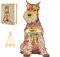 PASJO Holzpuzzle mit Hundemotiv 300 Teile 43x23,7 cm Geschenkidee für Kinder Puzzle Hund Einzigartige Tierförmige Creative Jigsaw aus Holz für Erwachsene
