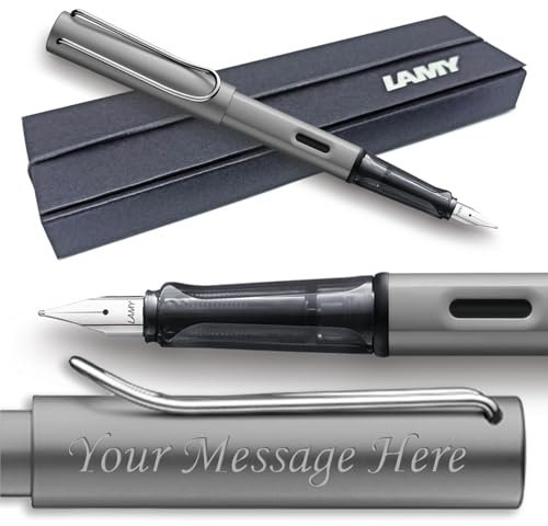Lamy Al-Star Fountain Pen - Choose Colour/Nib Width (GIFT BOXED) - Engraving Available (Left Handed Nib, Graphite)