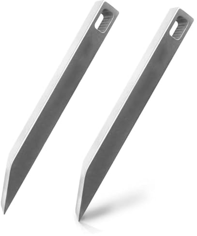Stainless Steel Prybar, 2 Pack Heavy Duty Mighty Mini Bar, EDC Key Ring Pocket Pry Bar for Every Day Carry, Ultra Minimalist Slim Prybar Multitool, Key Chain Pry Tool, Pocket pry Tool