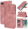Zouzt Hülle für iPhone SE 2022/2020, 8/7 4,7-Zoll, Stoßfestes PU Leder Handyhülle Lederhülle Klapphülle mit Kartenhalter und Standfunktion Flip Leather Wallet Phone Cover (Vintage Rose Pink)