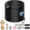 diceevil Kit de nettoyage de canalisations pour Karcher K2, K3, K4, K5, K6, K7 - 30 m - Tuyau de débouchage 180 bar - 60 °C - Avec buses rigides et rotatives - 1 adaptateur