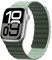 HITZEE Cinturino Magnetico Due Lati Compatible con Cinturino Apple Watch 42(S10)/41/40/38mm, Band in Silicone per iWatch Serie 10 9 8 7 SE 6-1 (42/41/40/38, Verdescuro/Verdechiaro)