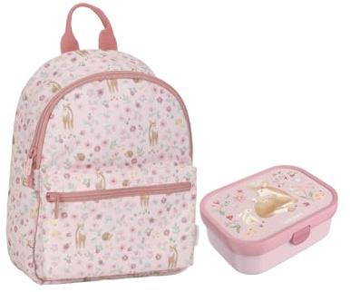 Little Dutch Set Rucksack & Brotdose für Kinder rosa - Fairy Garden