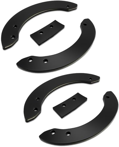 HUFEWU Schneeschaufel Gummi-Propellerblätter passend für Honda HS520 HS720 ersetzt 72427-V10-020 72428-V10-020 72443-V10-020